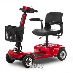 4 Wheels Mobility Scooter Power Wheelchair Folding Electric Scooters Travel Home