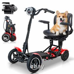 4 Wheels Mobility Scooter Power Wheelchair Folding Electric Scooters for Seniors