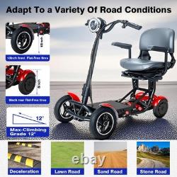 4 Wheels Mobility Scooter Power Wheelchair Folding Electric Scooters for Seniors
