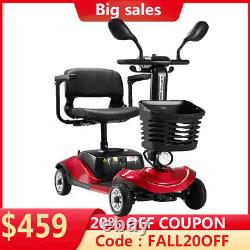 4 Wheels Mobility Scooter Power Wheelchairs Folding Electric Scooter Home Travel