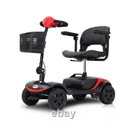 4 Wheels Mobility Scooter Wheelchair Chair Electric Device Compact for Travel US