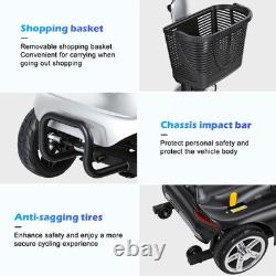 4 Wheels Mobility Scooter for Adults & Seniors, Lightweight Foldable 5 MPH Speed