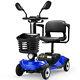 4 Wheels Mobility Scooters Folding Power Wheel Chair Electric Device Compact New
