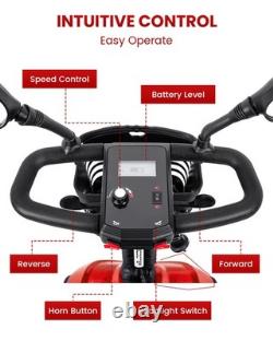 4 Wheels Mobility Scooters Power Wheelchair Folding Electric Scooter For Adult