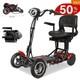 4 Wheels Mobility Scooters Power Wheelchair Folding Electric Scooter For Seniors