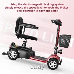 4 Wheels Scooter Power Wheelchair Folding Electric For Home