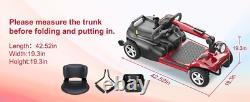 4 Wheels Scooter Power Wheelchair Folding Electric For Home