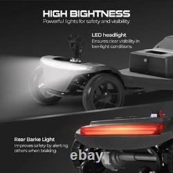 4 Wheels Senior Mobility Scooter 250W Power Wheelchair Folding Electric Scooter