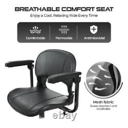 4 Wheels Senior Mobility Scooter 250W Power Wheelchair Folding Electric Scooter