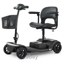 4 Wheels Senior Mobility Scooter 250W Power Wheelchair Folding Electric Scooter