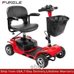 4-wheel Electric Wheelchair Powered Mobility Scooter For Adults Compact LIFETIME