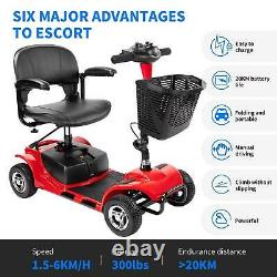 4-wheel Electric Wheelchair Powered Mobility Scooter For Adults Compact LIFETIME