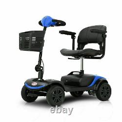 4-wheel Electric Wheelchair Powered Mobility Scooter For Adults Compact Warranty