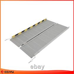 4FT Aluminum Multi-Folding Wheelchair Ramp Scooter Mobility Portable Ramp