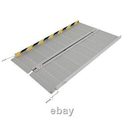 4FT Aluminum Multi-Folding Wheelchair Ramp Scooter Mobility Portable Ramp