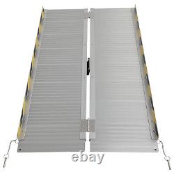 4FT Aluminum Multi-Folding Wheelchair Ramp Scooter Mobility Portable Ramp