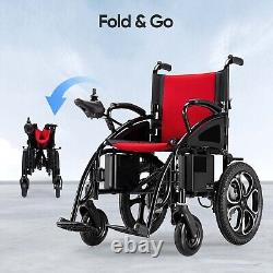 500W All Terrain Electric Wheelchair Heavy Duty Foldable Electric Wheelchairs