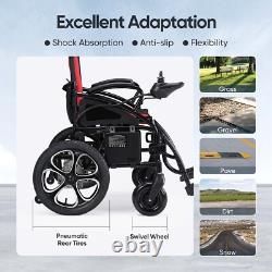 500W All Terrain Electric Wheelchair Heavy Duty Scooter Foldable Electric Chairs