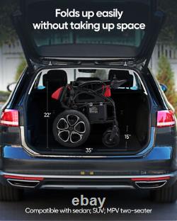 500W All Terrain Electric Wheelchair Heavy Duty Scooter Foldable Electric Chairs