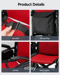 500W All Terrain Electric Wheelchair Heavy Duty Scooter Foldable Electric Chairs