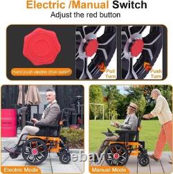 500W All Terrain Heavy Duty Power Scooter Widen 18 Folding Electric Wheelchair