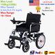 500w Dual Motor Electric Wheelchair Folding Mobility Aid Motorized Wheelchairat