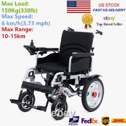 500W Dual Motor Electric Wheelchair Folding Mobility Aid Motorized Wheelchairat