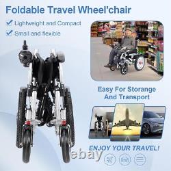 500W Electric Wheelchair Folding All Terrain Heavy Duty Portable Wheelchair US