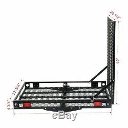 500lbs Strong Wheelchair Hitch Carrier Mobility Electric Scooter Loading Ramp