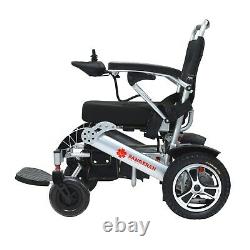 60 lbs Lightweight Electric Motorized Medical Wheelchair 365lb Capacity Silver