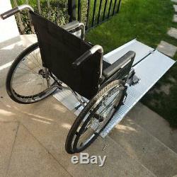 6Ft Portable Folding Design Mobility Wheelchair Scooter Threshold Ramp Aluminum