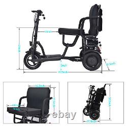 700W 3-Wheels Portable Double Motor Folding Electric Power Mobility Scooter