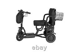 700W 3-Wheels Portable Double Motor Folding Electric Power Mobility Scooter