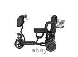700W 3-Wheels Portable Double Motor Folding Electric Power Mobility for adults