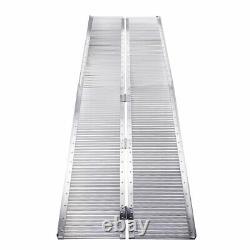 8ft Aluminum Wheelchair Ramp Folding Mobility Suitcase Threshold Scooter Carrier