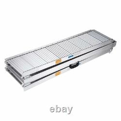 8ft Aluminum Wheelchair Ramp Folding Mobility Suitcase Threshold Scooter Carrier