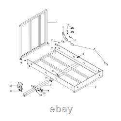 ALEKO Wheelchair Power Scooter Folding Cargo Carrier Rack Foldable Ramp 500LB