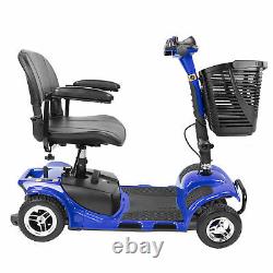 Adult 4 Wheels Electric Mobility Scooter Motorized Wheelchair for Travel Outdoor