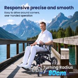 Adult Power Wheelchair, Bluetooth Remote Control, Trolley Design, 25 Mile Range