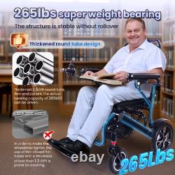 Adult Power Wheelchair, Bluetooth Remote Control, Trolley Design, 25 Mile Range