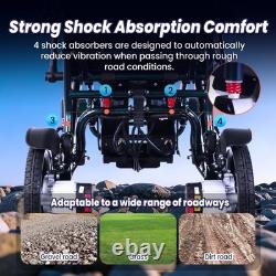 Adult Power Wheelchair, Bluetooth Remote Control, Trolley Design, 25 Mile Range