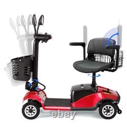 Adult Senior 4 Wheel Mobility Scooter Power Wheelchair Slop Protection 2 Baskets