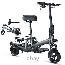 All Terrain 3 Wheel Foldable Mobility Scooter 300W Travel Mobility Scooter 8Ah