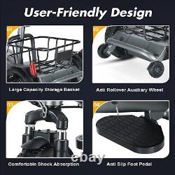 All Terrain 3 Wheel Foldable Mobility Scooter 300W Travel Mobility Scooter 8Ah