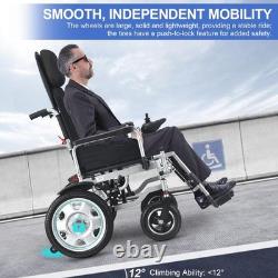 All Terrain 4 Wheels Mobility Scooter Intelligent Foldable Electric Wheelchair