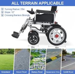 All Terrain 4 Wheels Mobility Scooter Intelligent Foldable Electric Wheelchair