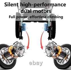 All Terrain 4 Wheels Mobility Scooter Intelligent Foldable Electric Wheelchair