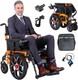 All Terrain Foldable Electric Wheelchair, 15 Miles Longe Range, 12 Ah Battery