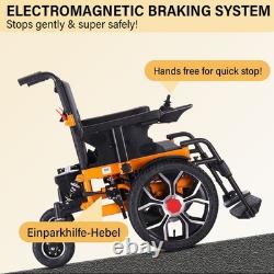 All Terrain Foldable Electric Wheelchair, 15 Miles Longe Range, 12 AH Battery