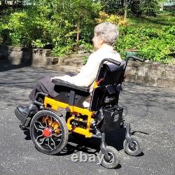 All Terrain Foldable Electric Wheelchair, 15 Miles Longe Range, 12 AH Battery